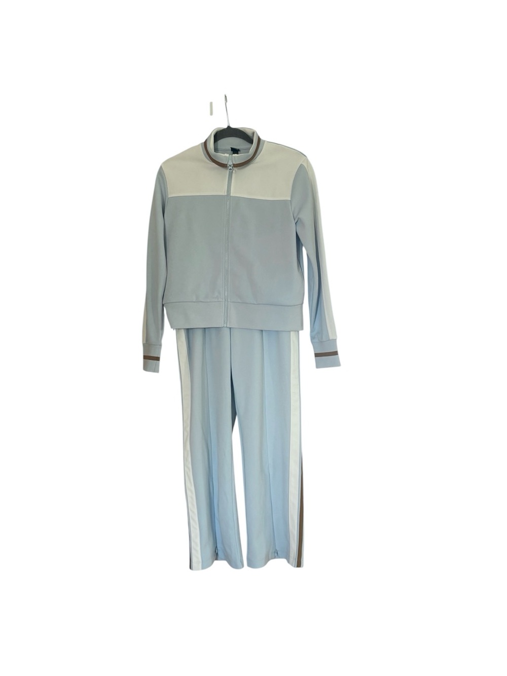 wild fable Light Blue & Cream Track Jacket and Pants